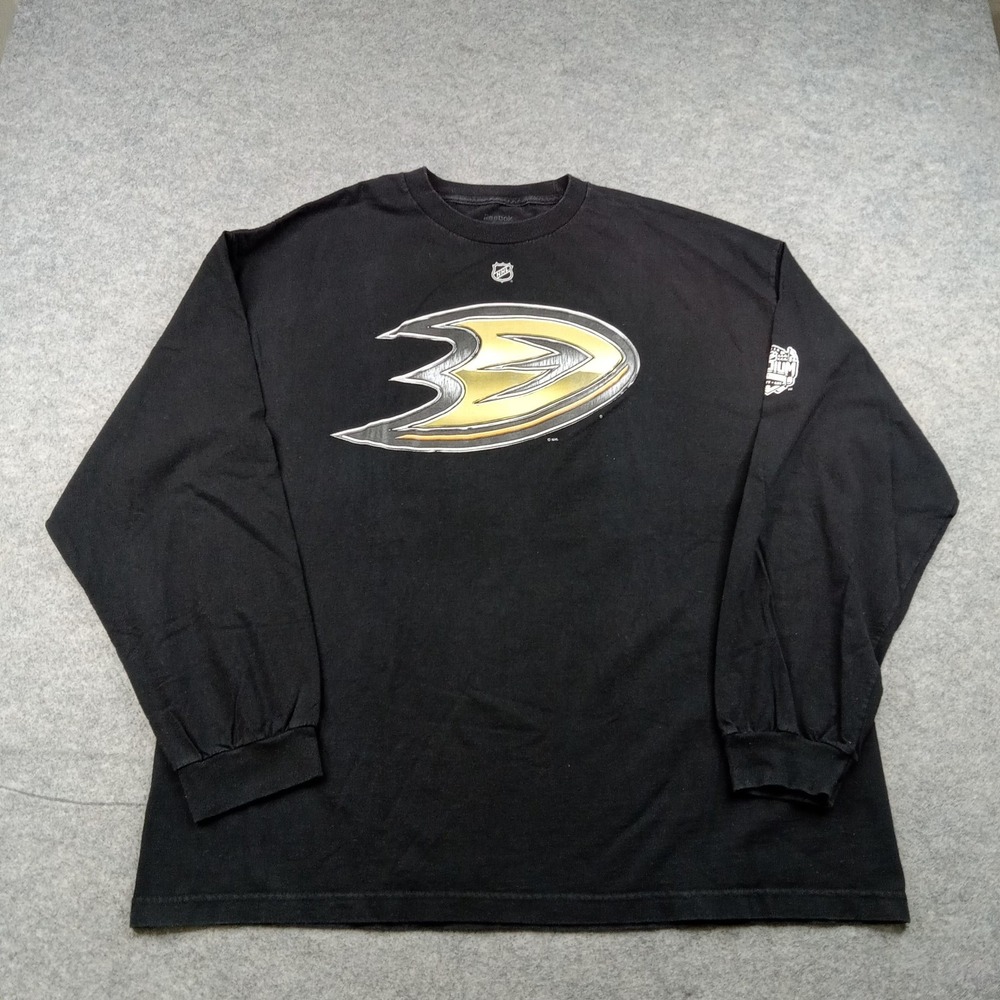 Anaheim Ducks Shirt Mens 2XL Black NHL Hockey Reebok Getzlaf 15 Stadium Series